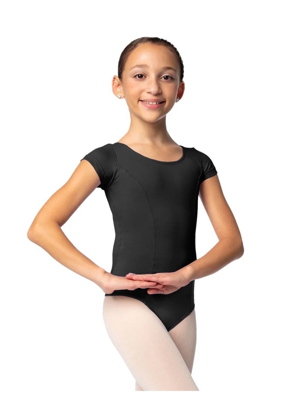 Classic Só Dança black ballet leotard, size M1 (sz 8-10).